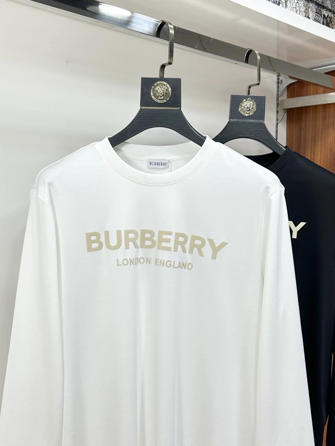 Burberry Men’s Logo Long Sleeve Cotton T-Shirt