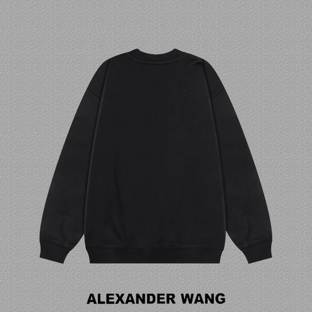 Alexander Wang Black Logo Patch Hoodie