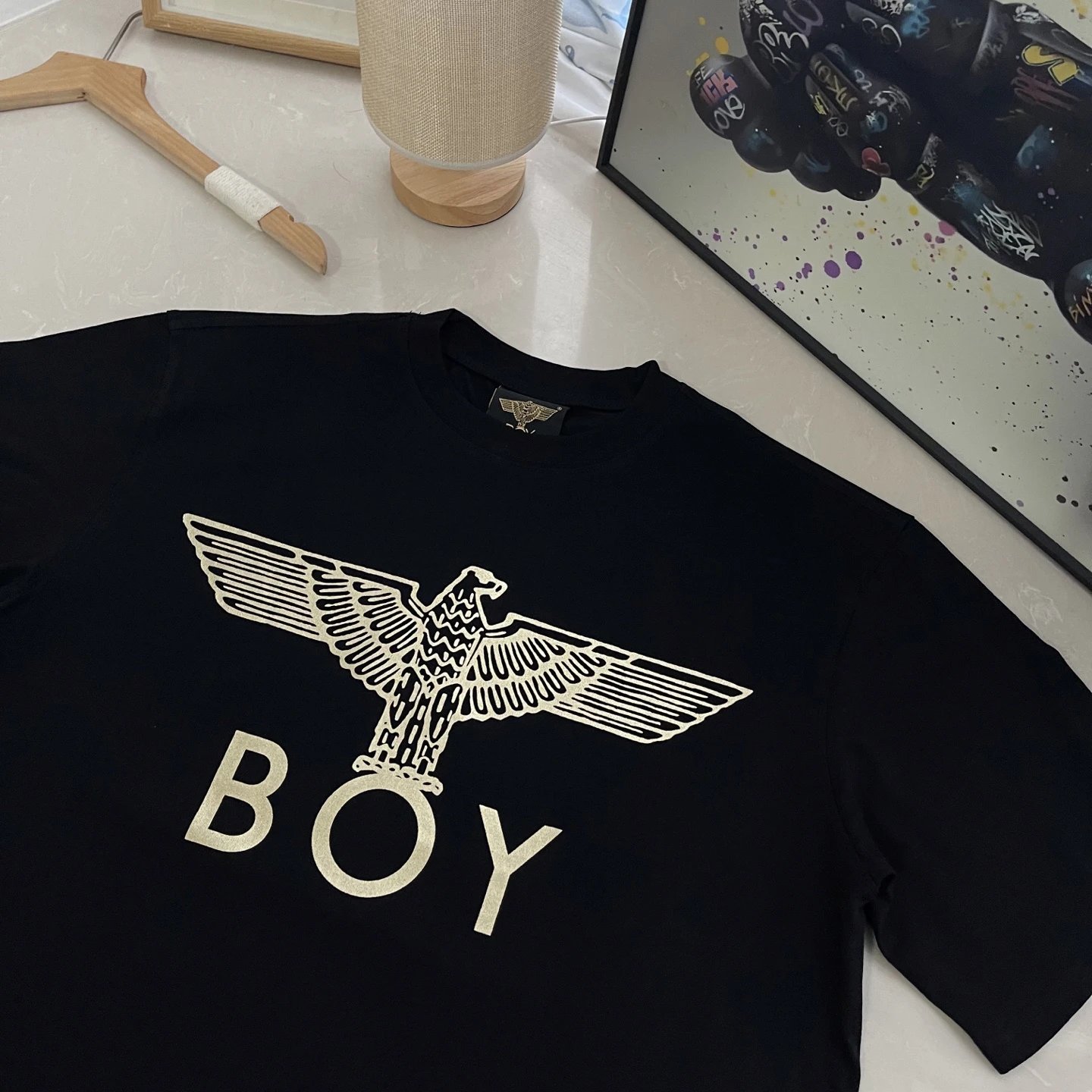 BOY LONDON Black Eagle Logo Cotton T-Shirt