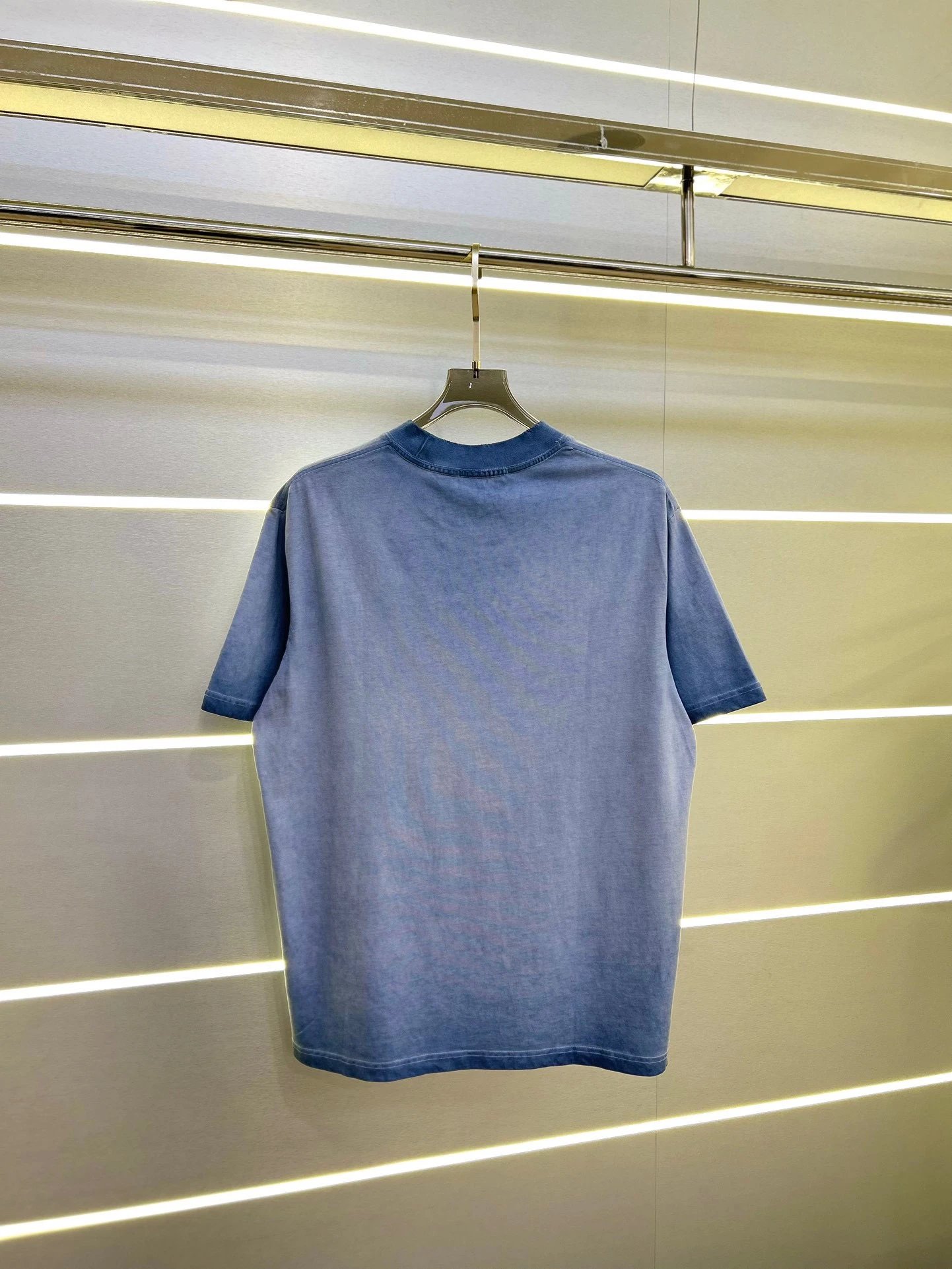 Alexander Wang Blue Logo Cotton T-Shirt