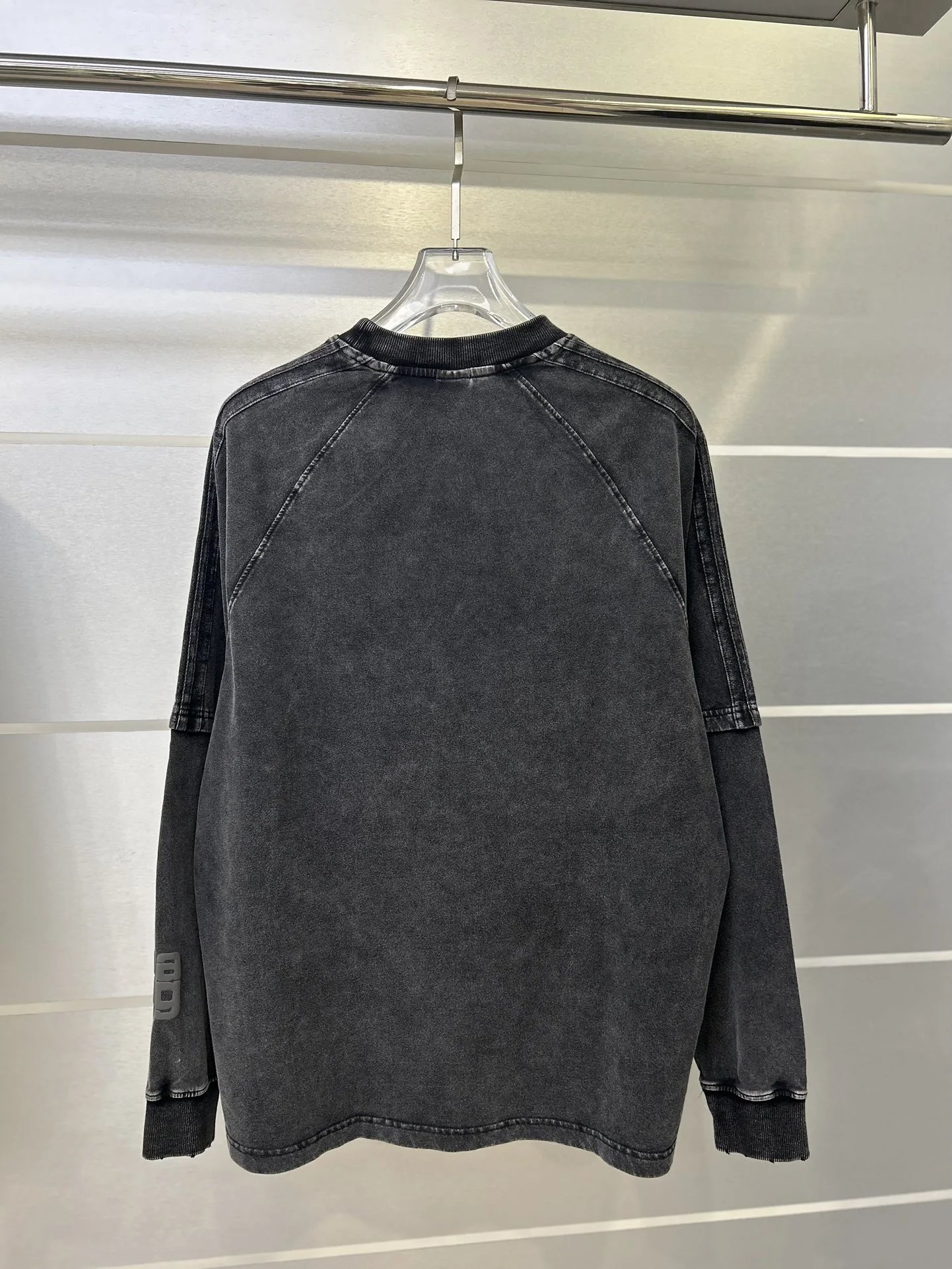 Alexander Wang Unisex Black Washed Oversized Cotton Hoodie