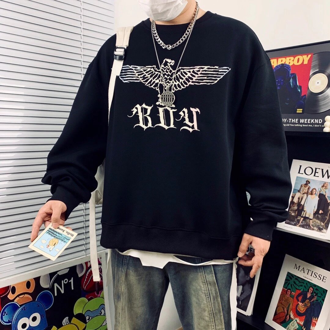BOY LONDON Black Wing Cotton Unisex Sweatshirt