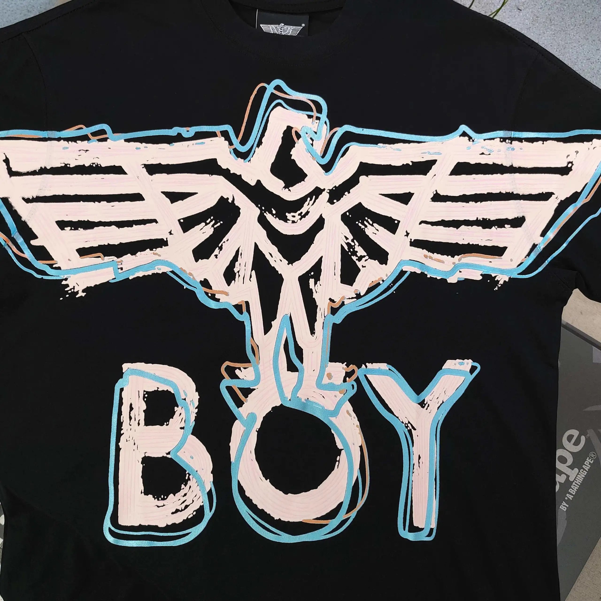 BOY LONDON Black Eagle Logo Unisex Cotton T-Shirt