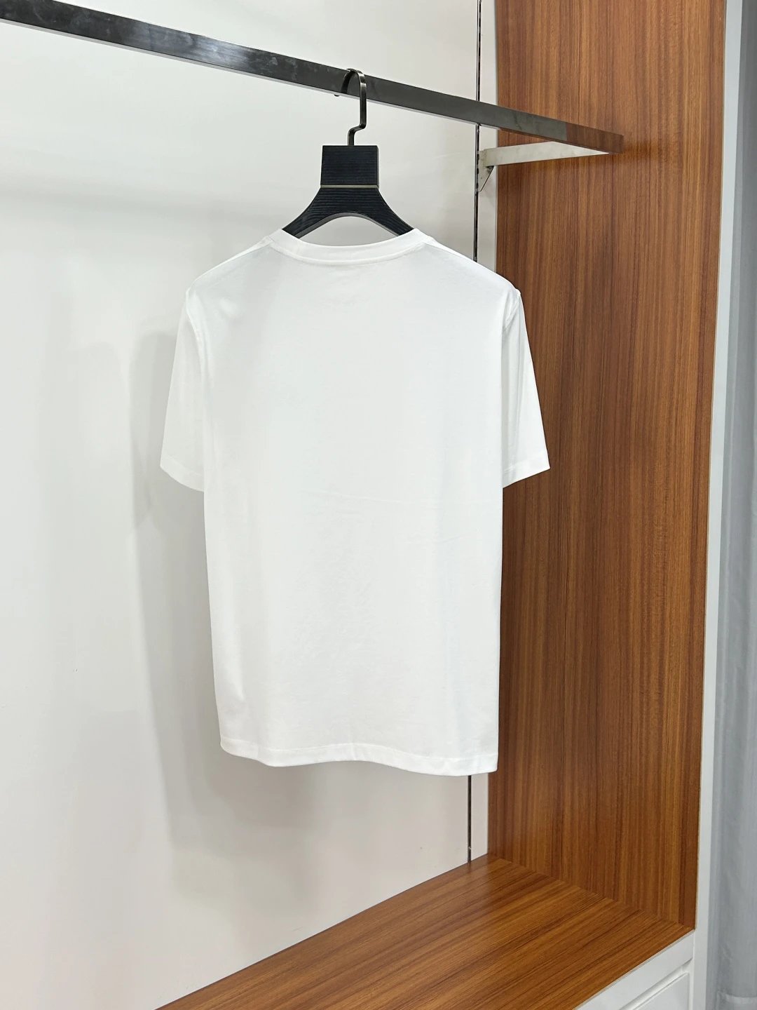 Burberry Men Classic White Logo Cotton T-Shirt