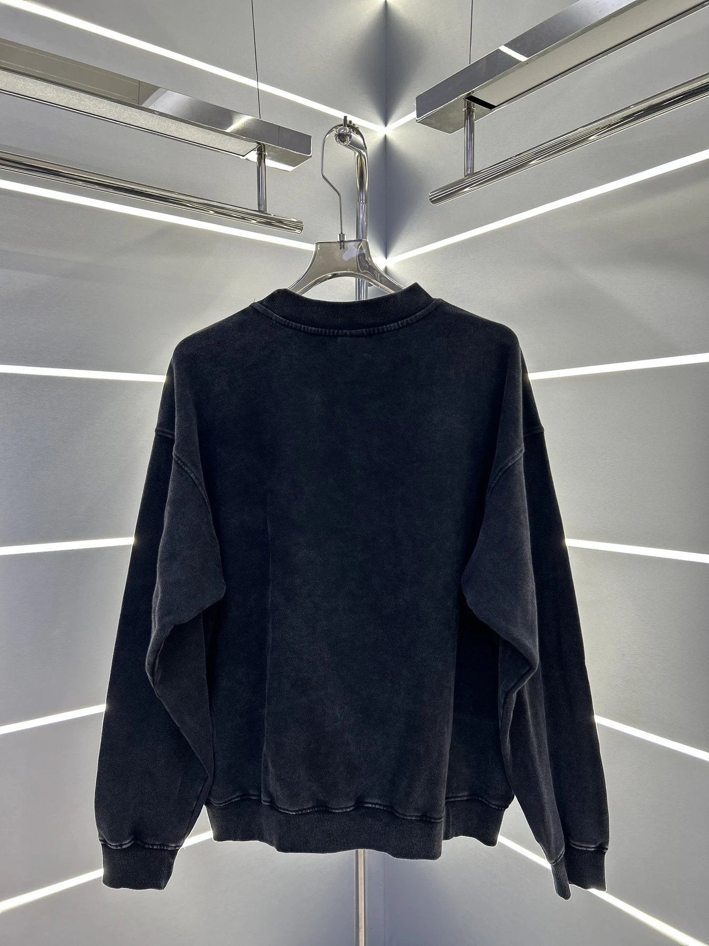 Alexander Wang Vintage Black Washed Cotton Hoodie