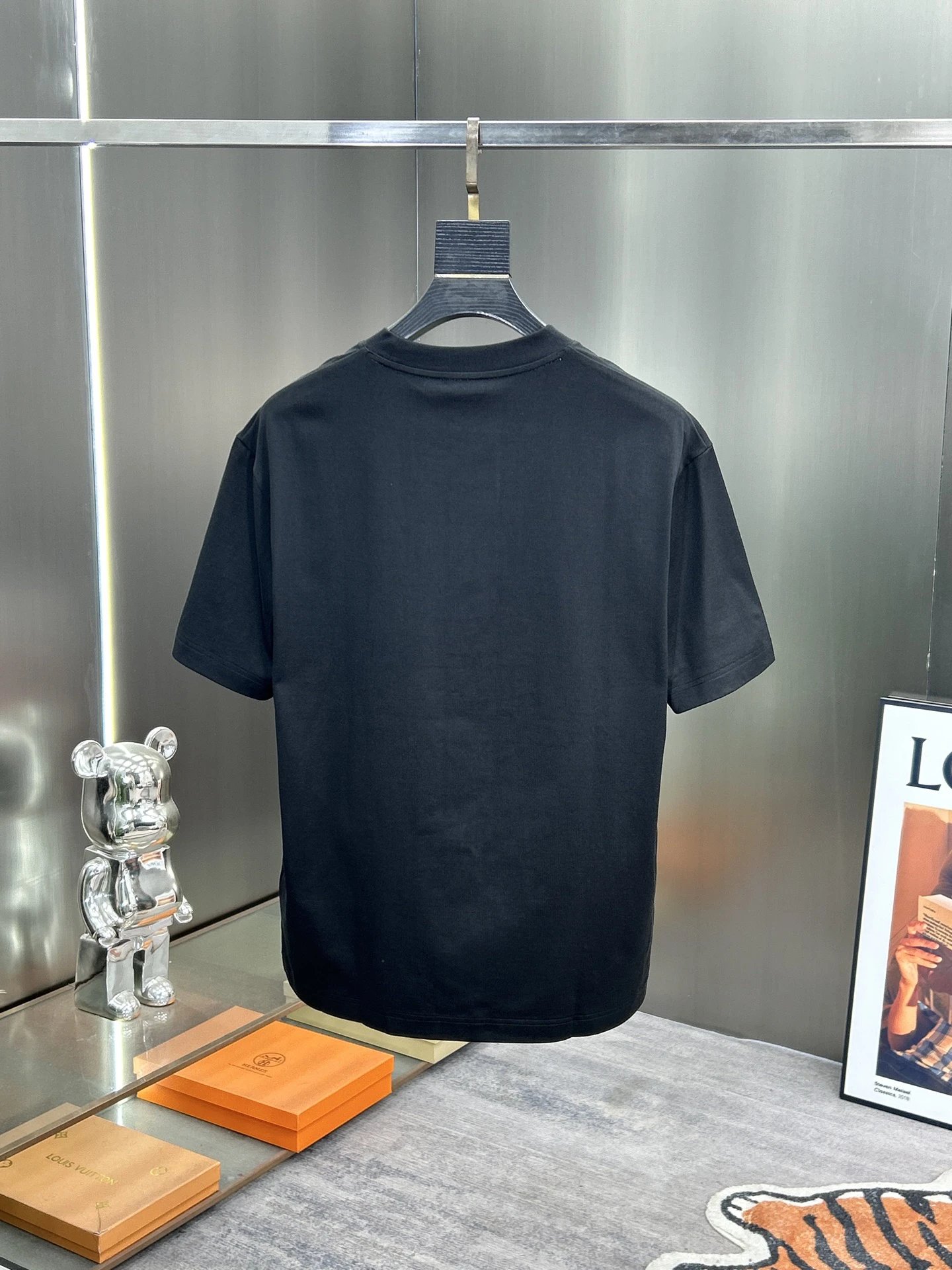 Burberry Black Knight Print Cotton Men T-Shirt