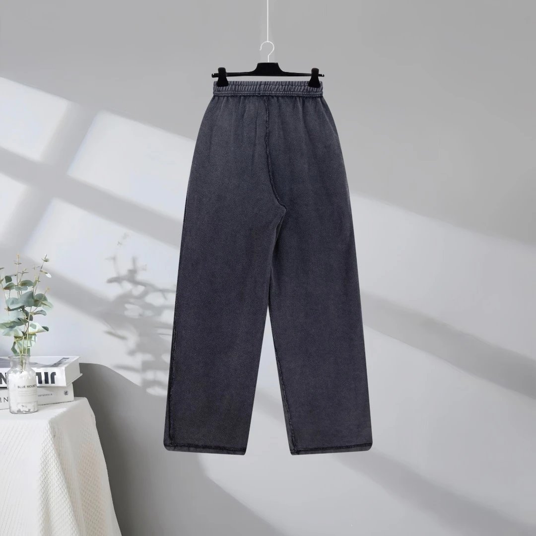 Balenciaga Dark Gray Unisex Casual Pants