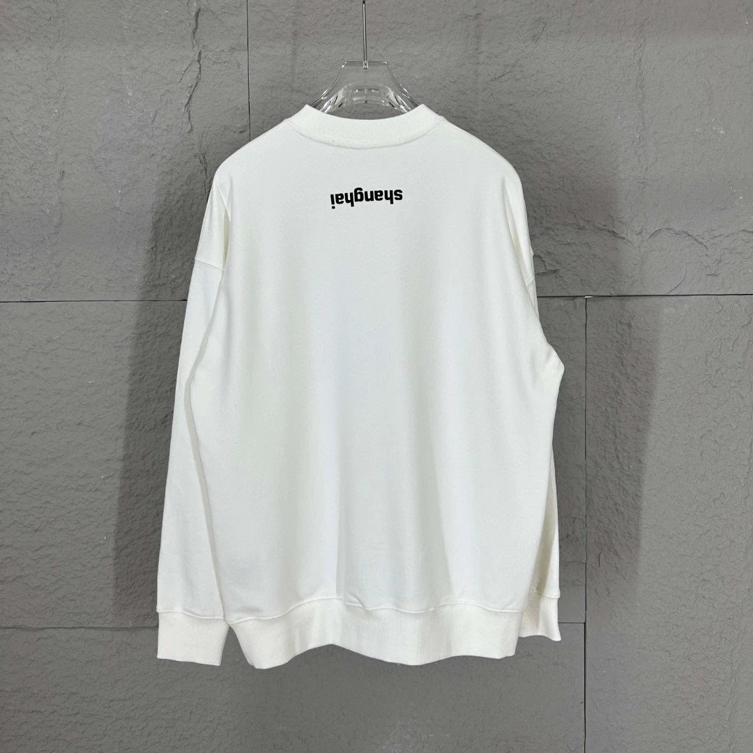 Alexander Wang White Logo Oversized Sweatshirt