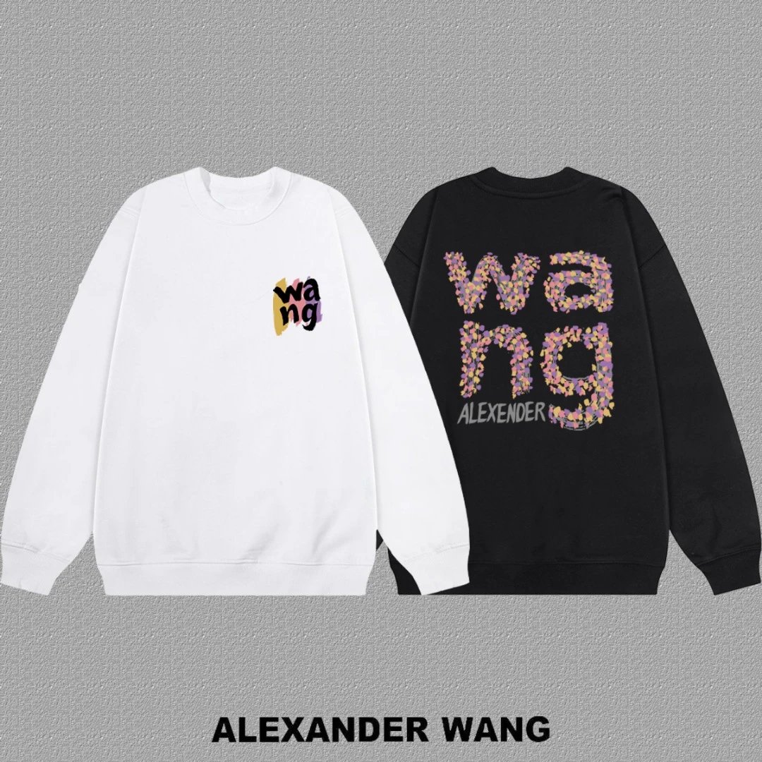 Alexander Wang White Logo Cotton Hoodie