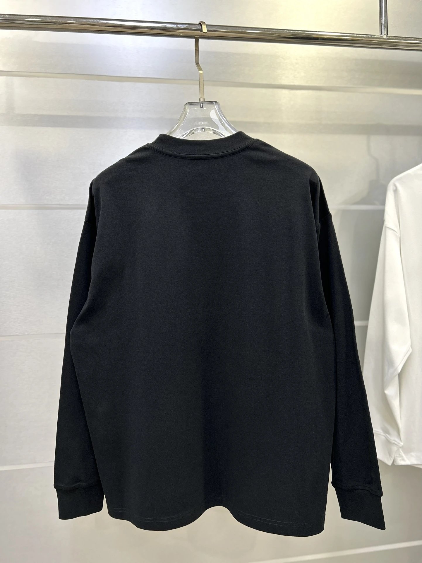 Alexander Wang Black Metallic Logo Hoodie