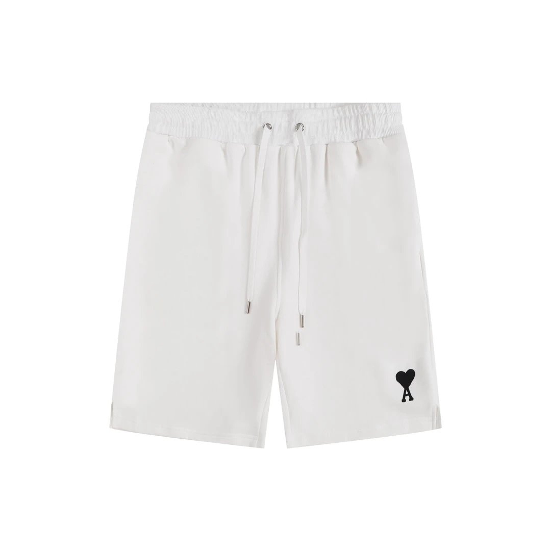 AMI White Heart-A Unisex Casual Shorts