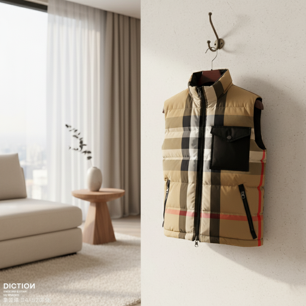Burberry Check Puffer Vest Winter Jacket