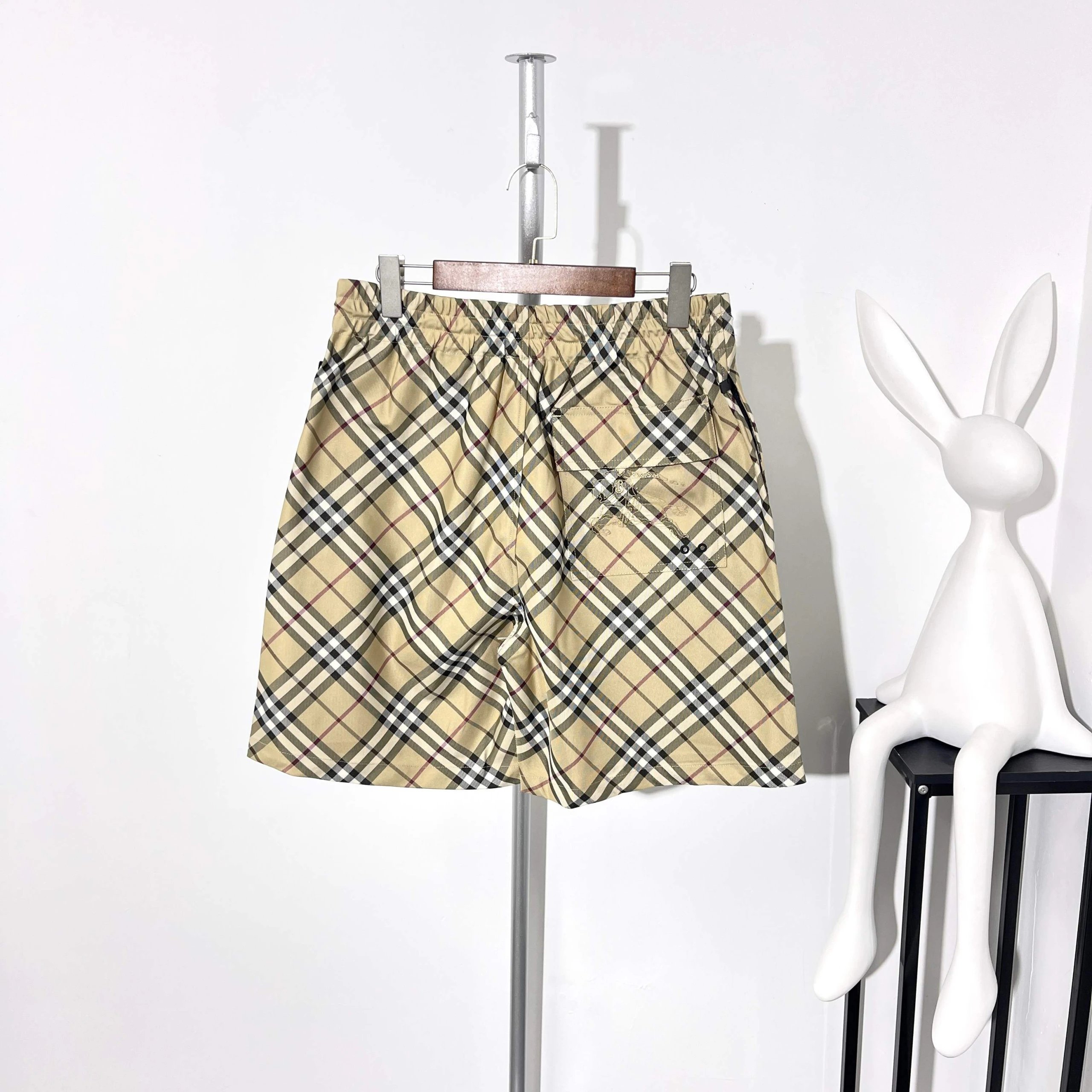 Balenciaga Plaid Check Shorts Casual Summer Wear