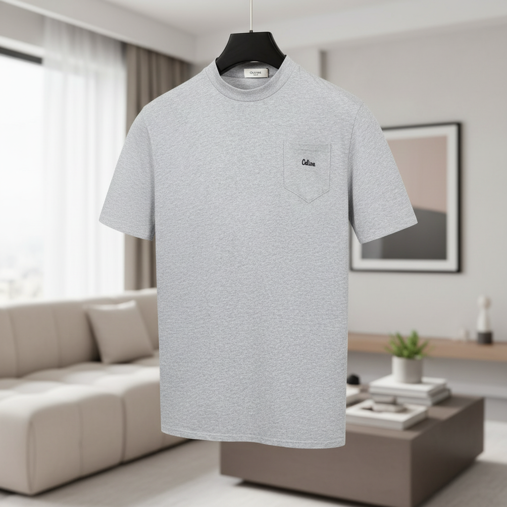 CHANEL Cotton Classic Logo Short Sleeve T-Shirt
