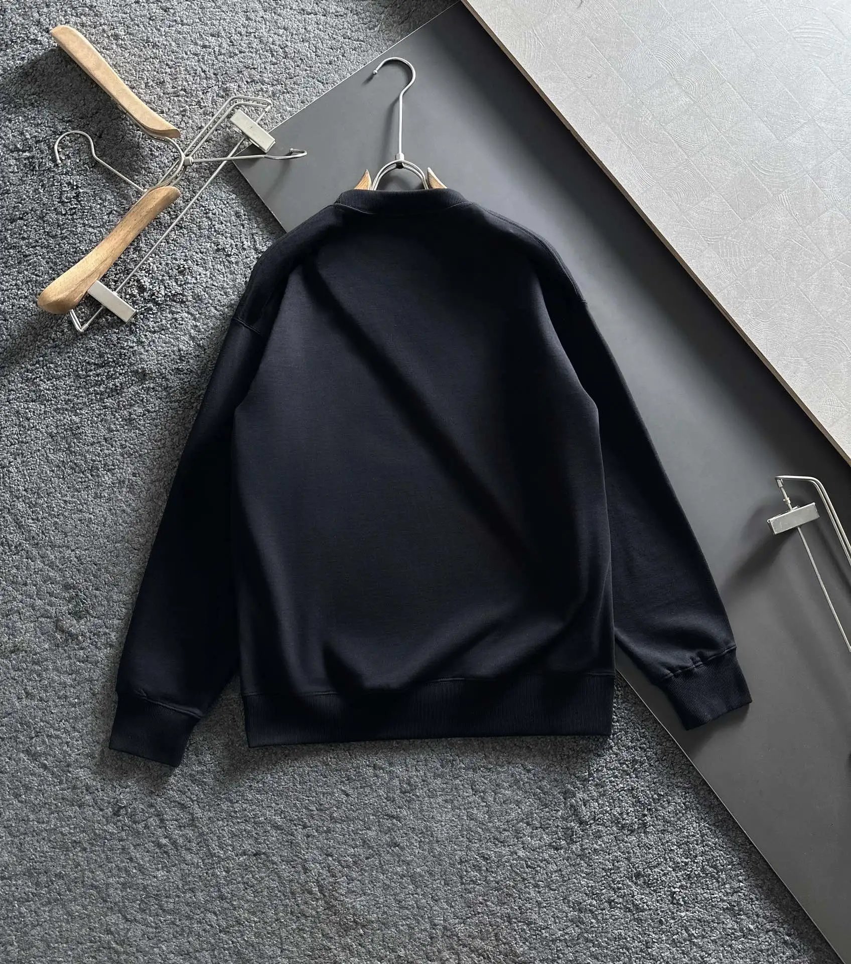 Balenciaga Black Graphic Print Hoodie Unisex Streetwear