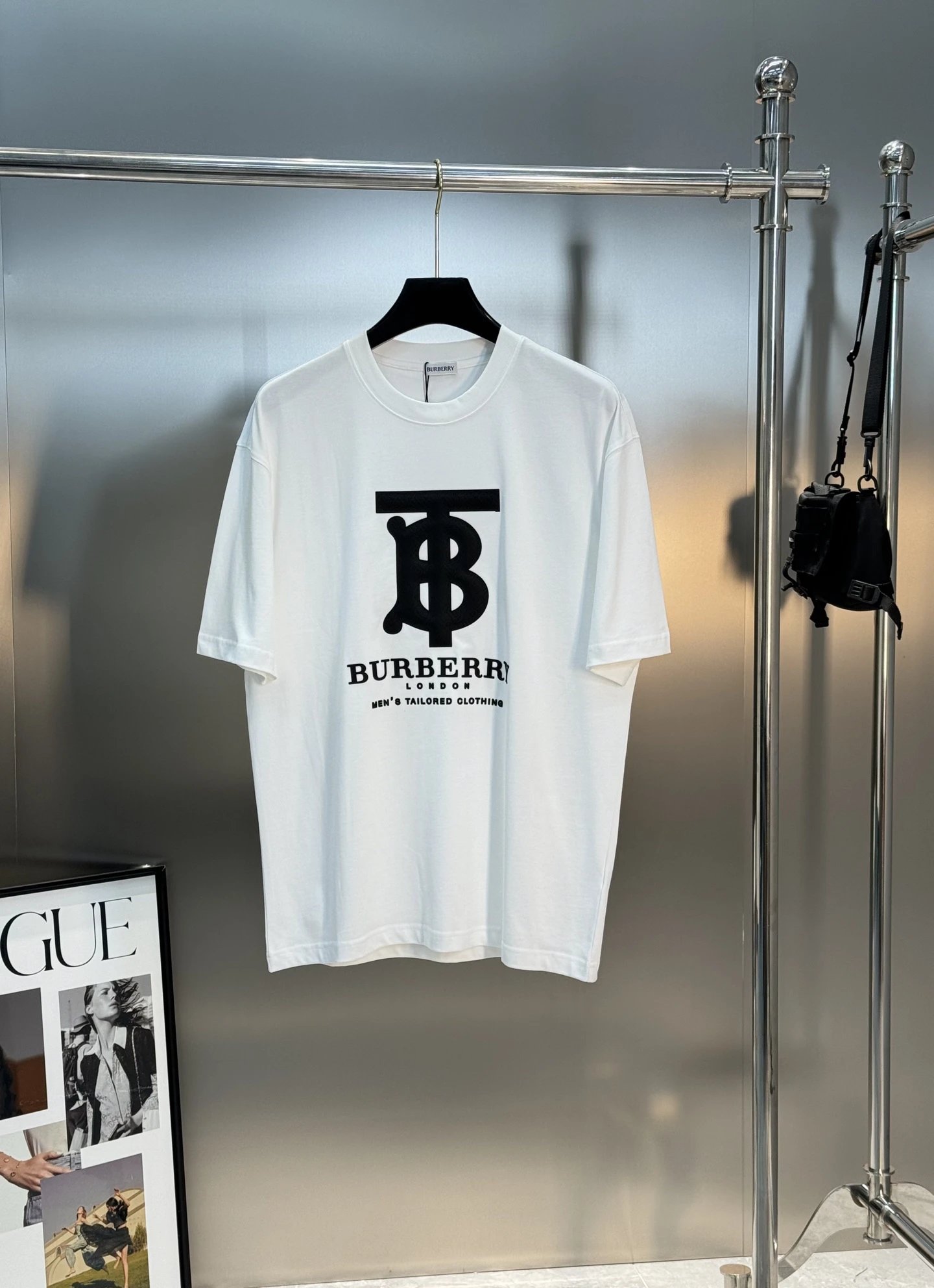 Burberry Men Logo Cotton T-Shirt Casual Top