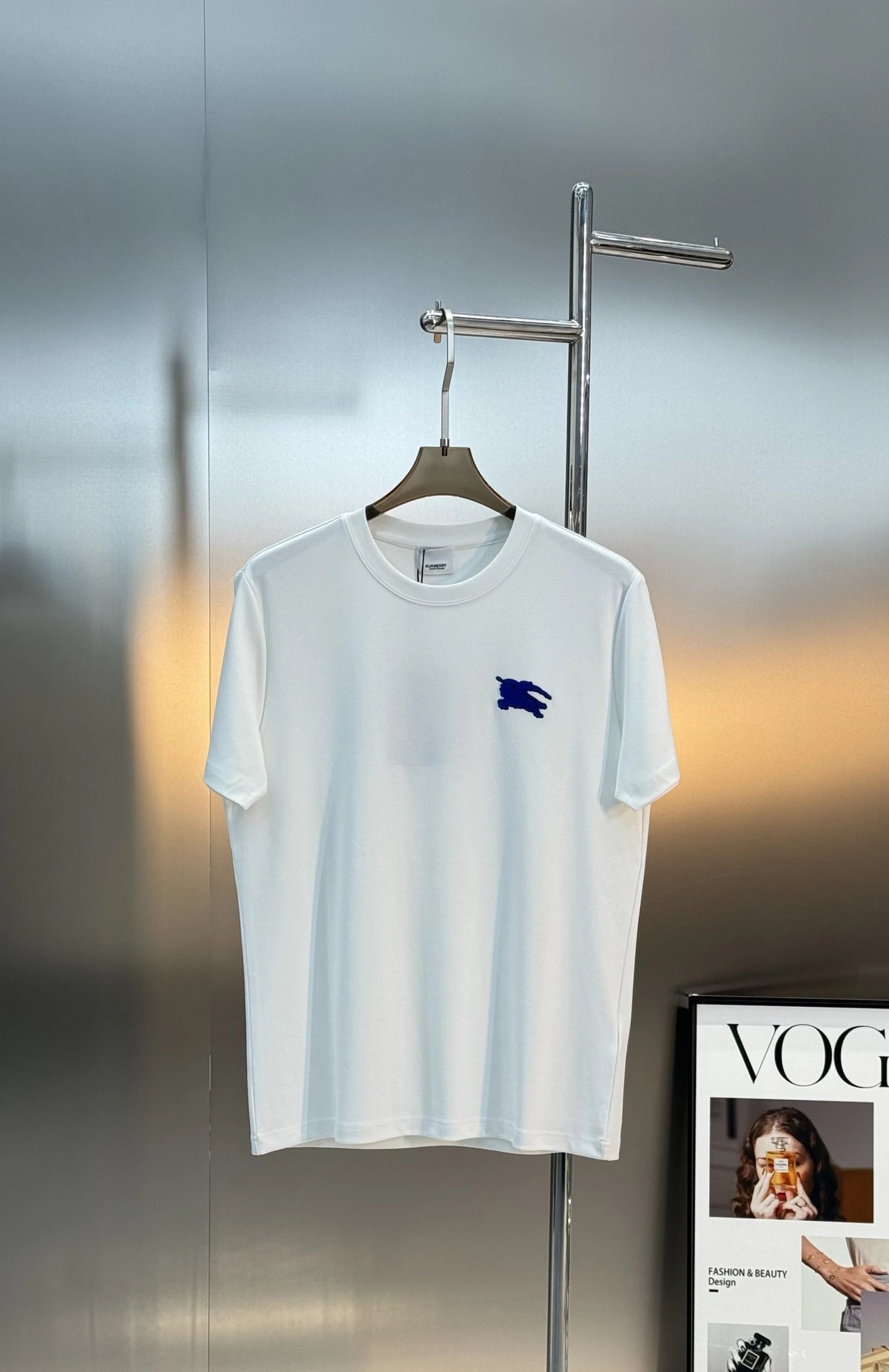 Burberry Classic Black White Cotton Logo T-Shirt