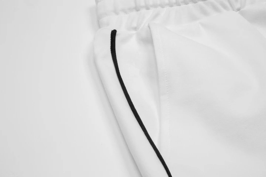 Balenciaga White Flame Logo Men’s Casual Shorts