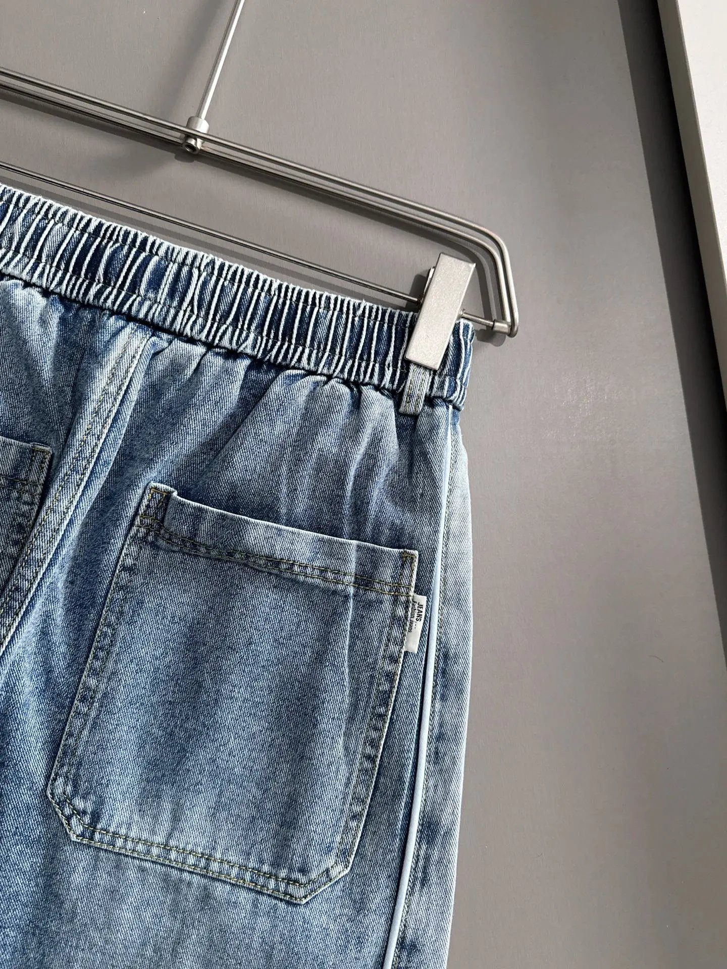 Balenciaga Light Blue Denim Jogger Pants Casual Streetwear