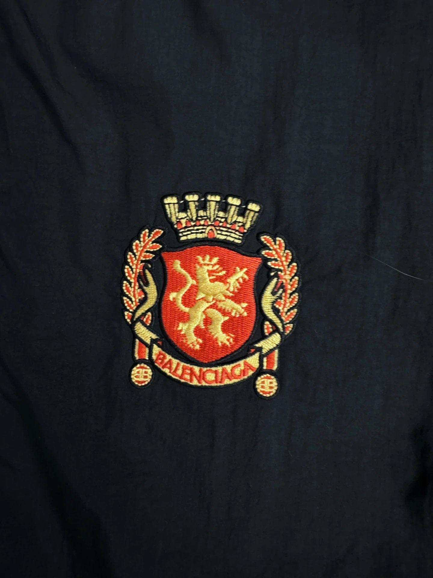 Balenciaga Black Lion Crest Casual Pants