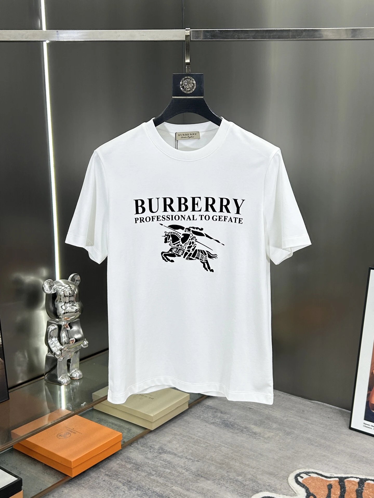 Burberry Knight Logo Cotton T-Shirt