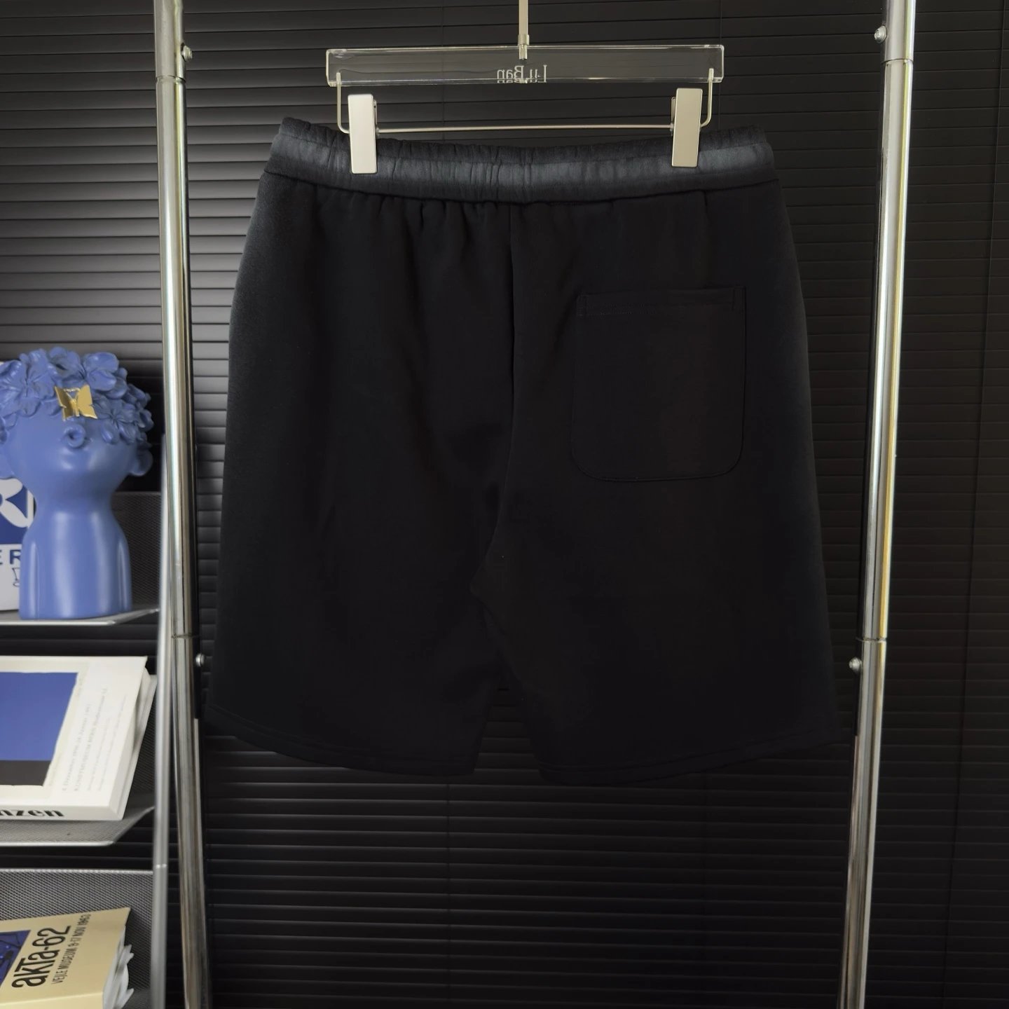 Balenciaga Men’s Black Gradient Drawstring Shorts