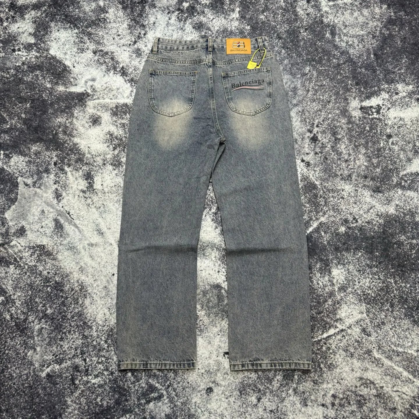 Balenciaga Vintage Wash Men’s Straight Leg Jeans