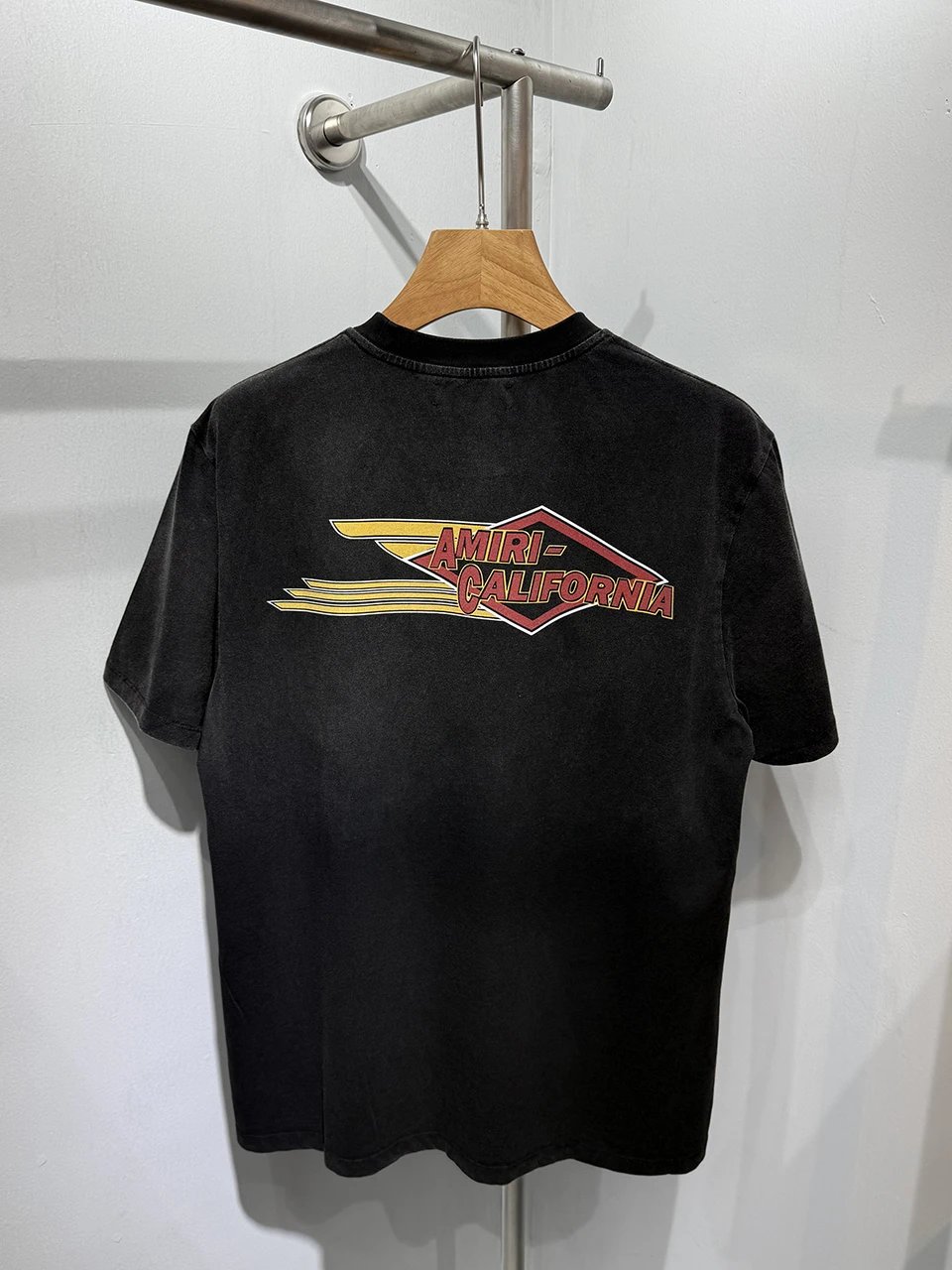 AMIRI California Eagle Graphic Black Cotton T-Shirt