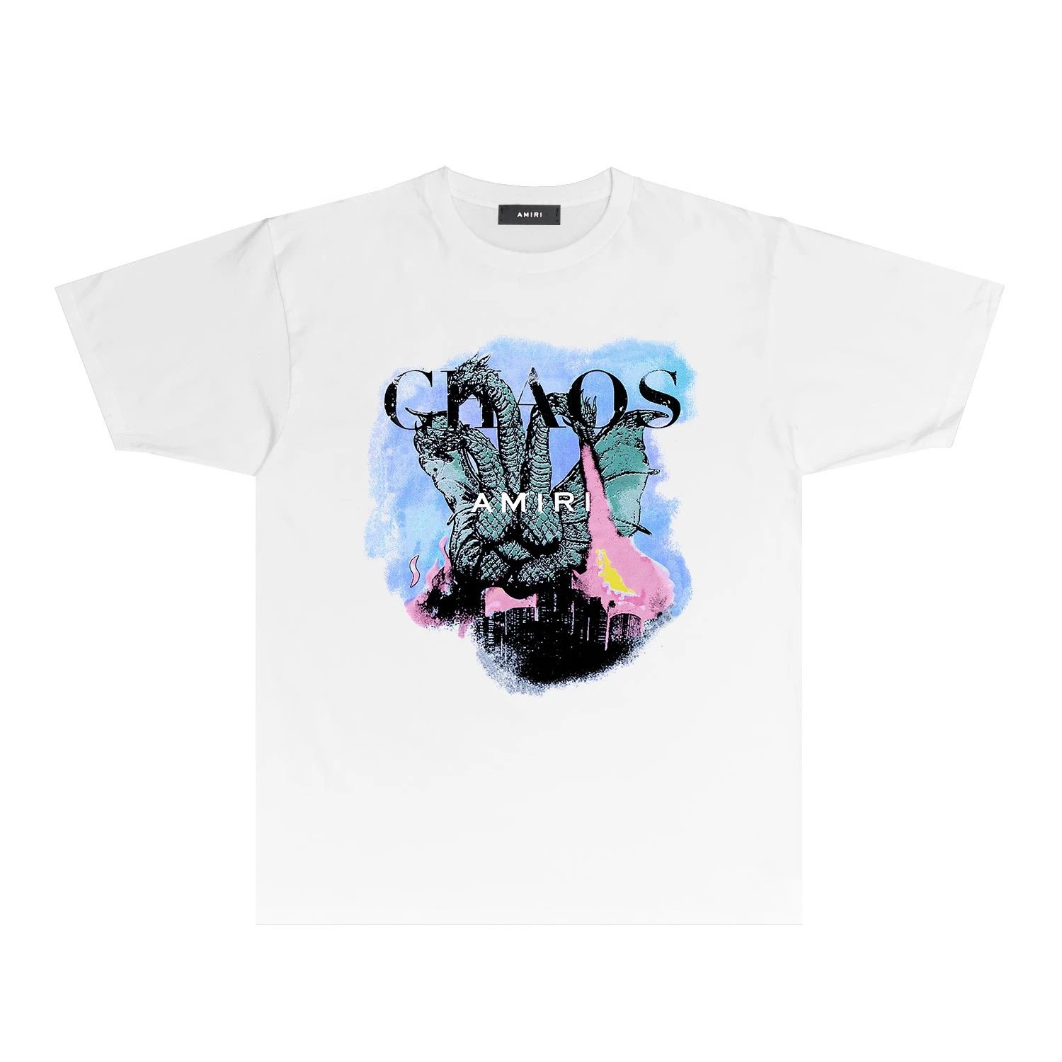 AMIRI Chaos Series Dragon Graphic Black Unisex T-Shirt