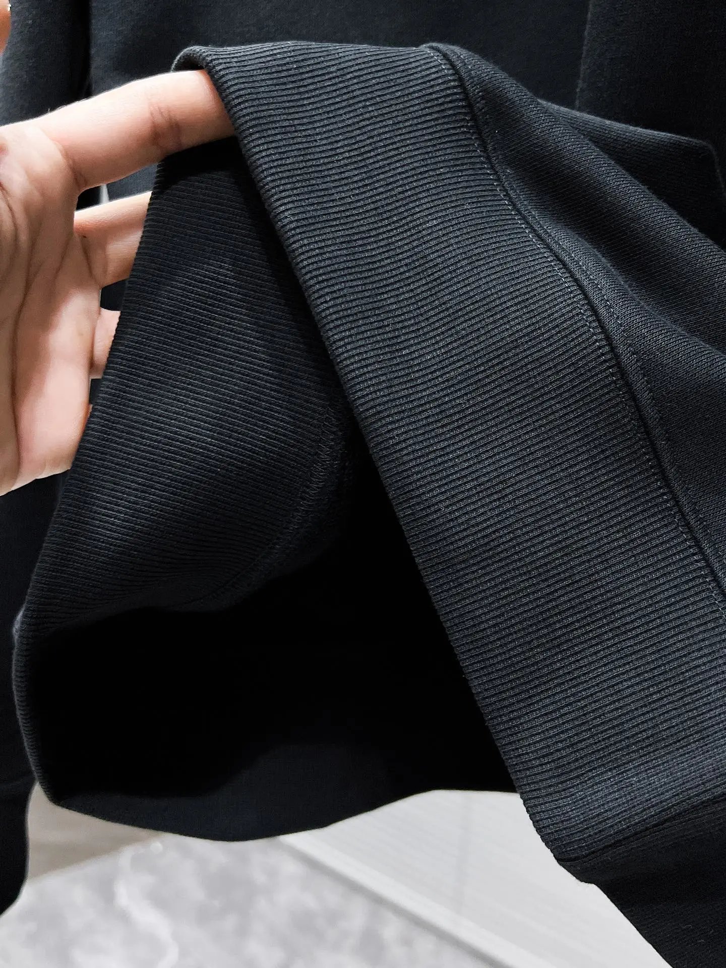 Balenciaga Black Logo Hoodie Mens Streetwear Pullover