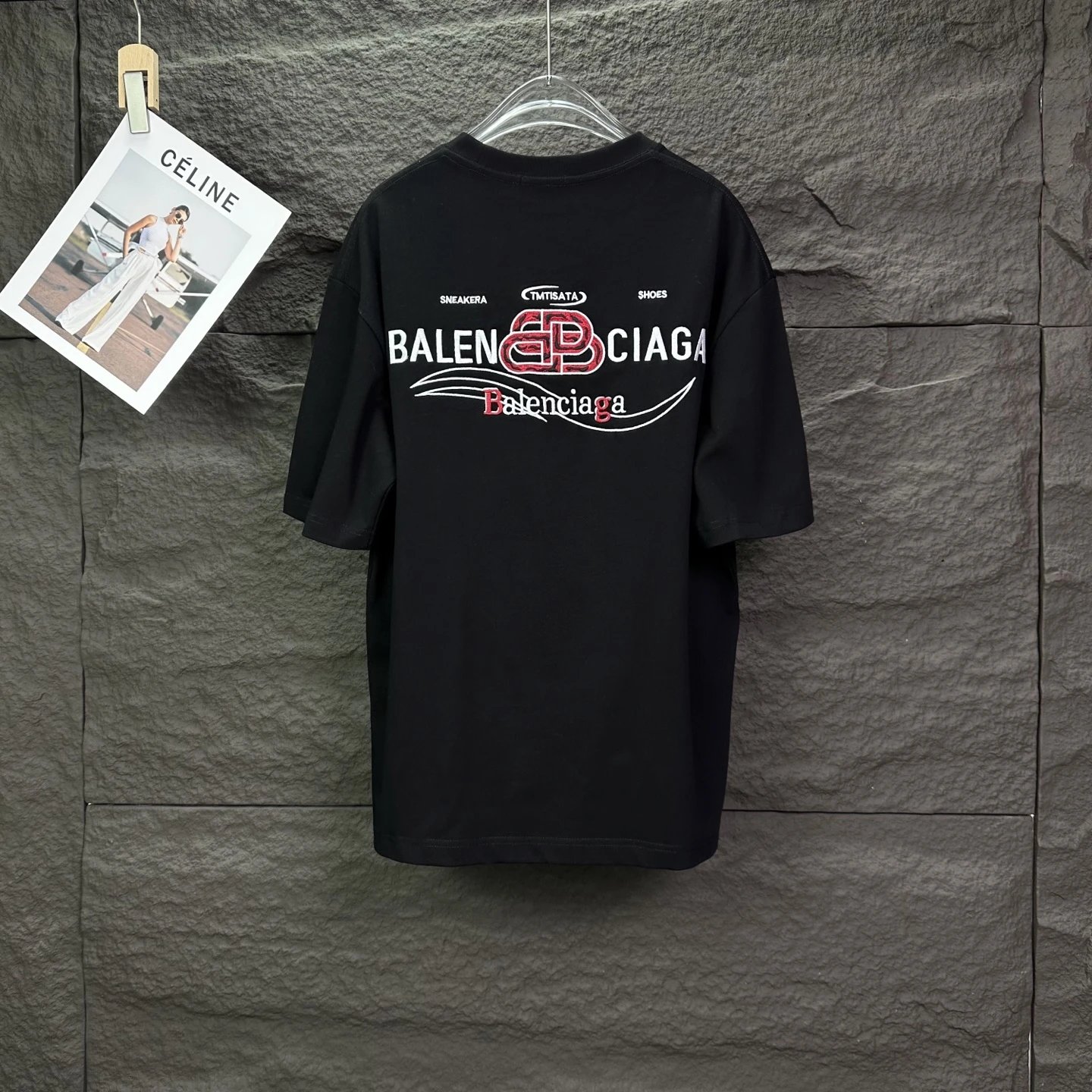 Balenciaga T-Shirt, premium cotton unisex top with minimalist logo print, casual streetwear design for everyday comfort and style, perfect with jeans or joggers.