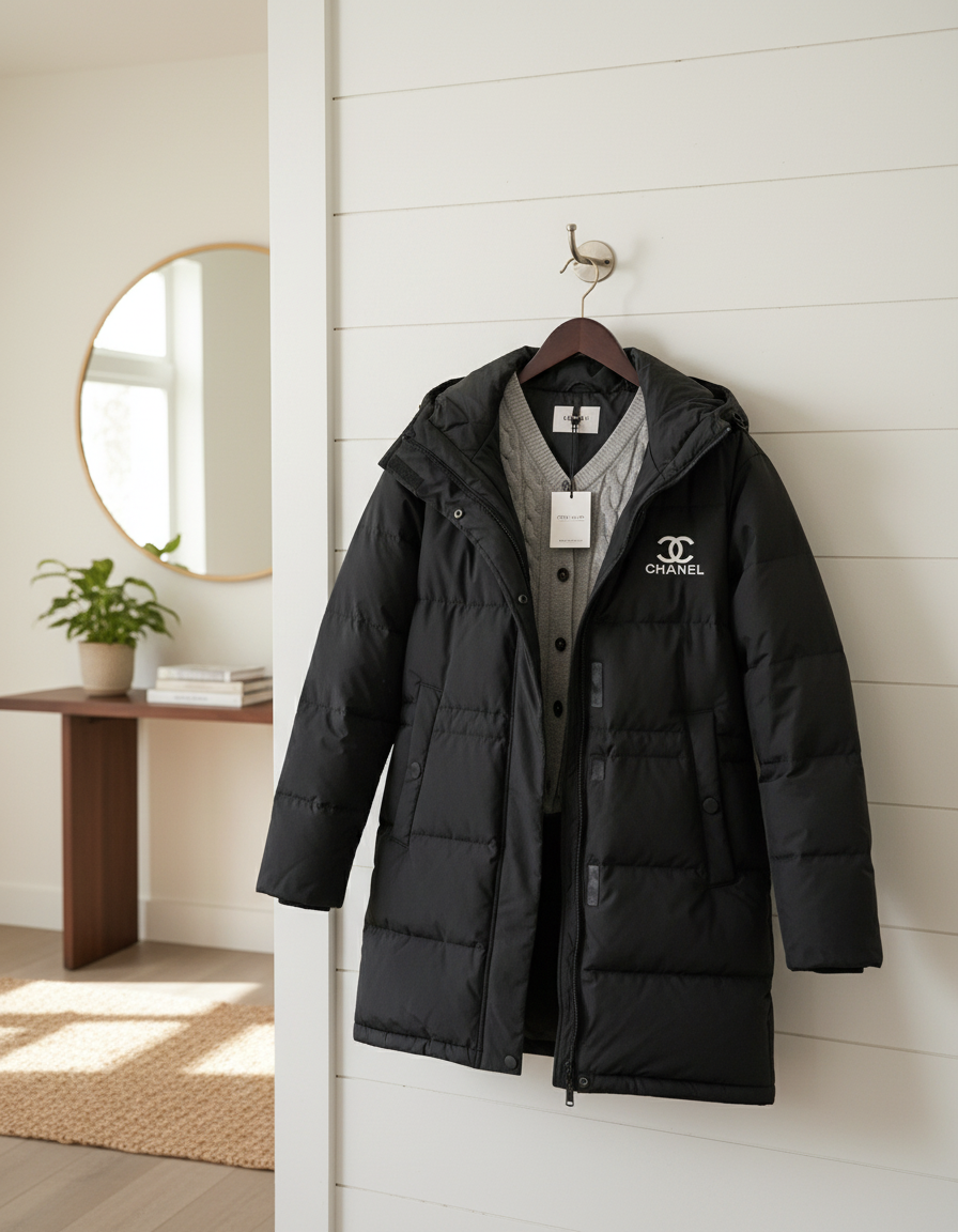 CHANEL Women Winter Down Jacket Warm Padded Coat
