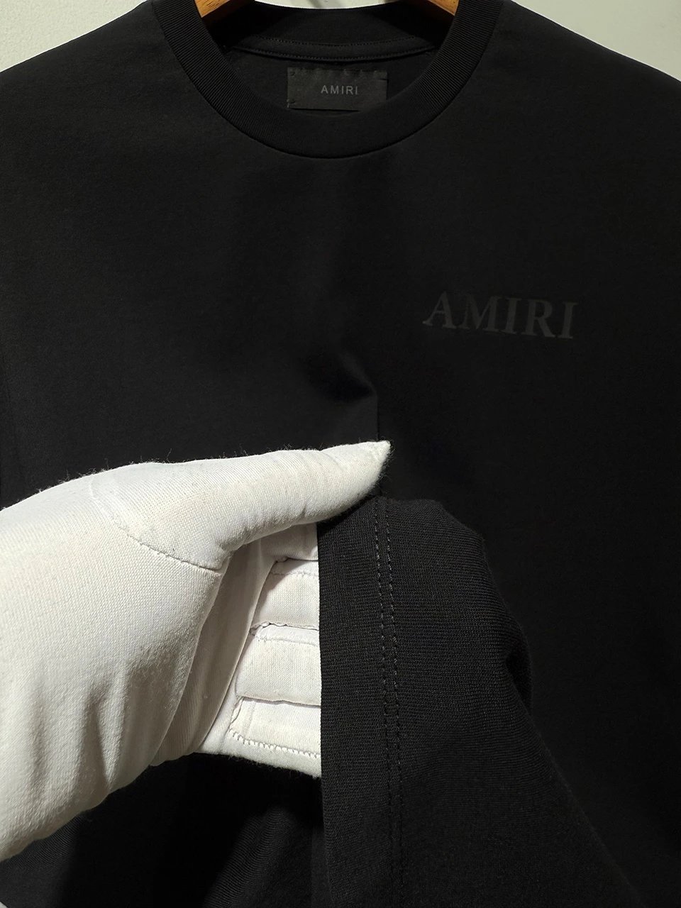 AMIRI Black 3D Logo Cotton Unisex T-Shirt