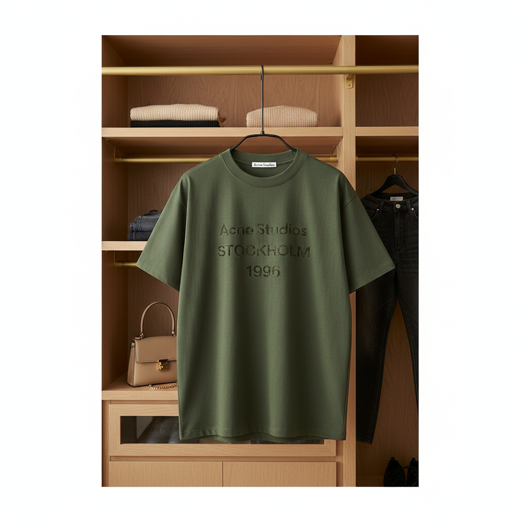 Acne Studios Stockholm 1996 Army Green T-Shirt