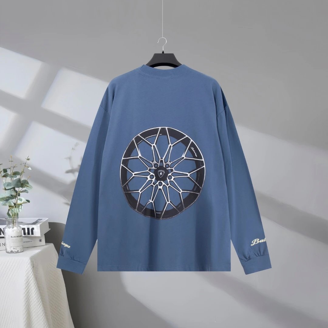 Balenciaga Lamborghini Graphic Cotton Hoodie