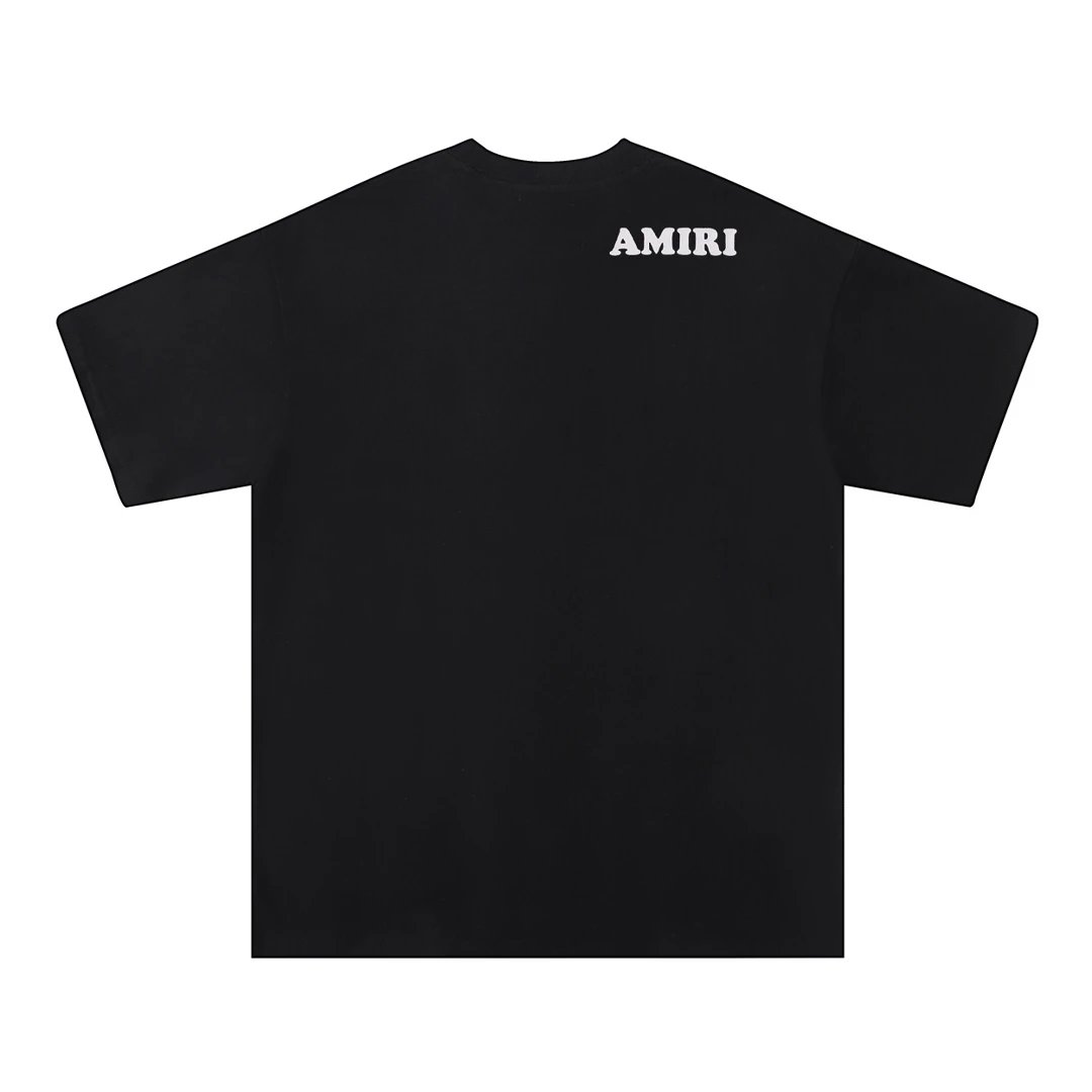 AMIRI Easy Money Baby Black 3D Letter Cotton T-Shirt