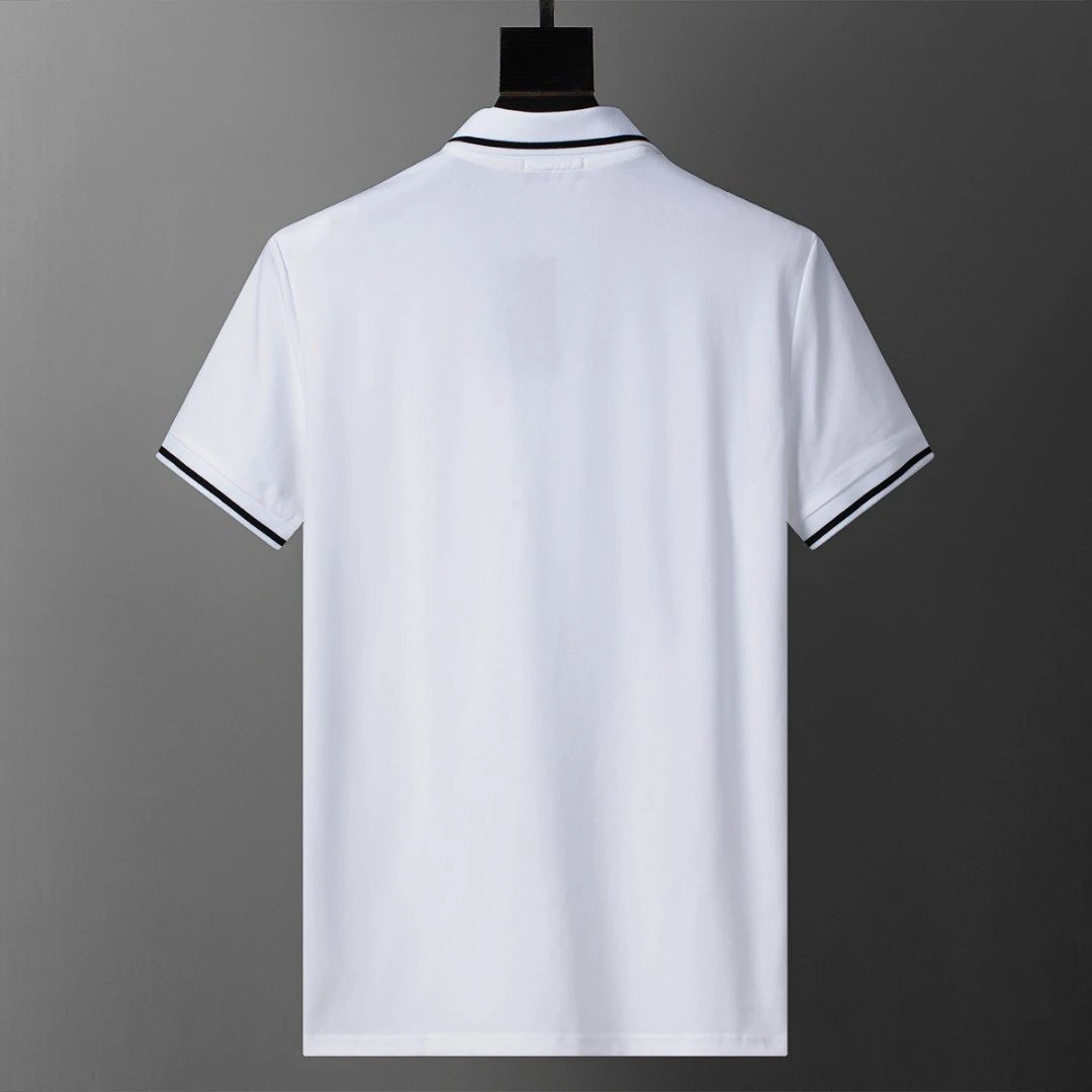 AMIRI White Polo Shirt Men Women Luxury Casual Top