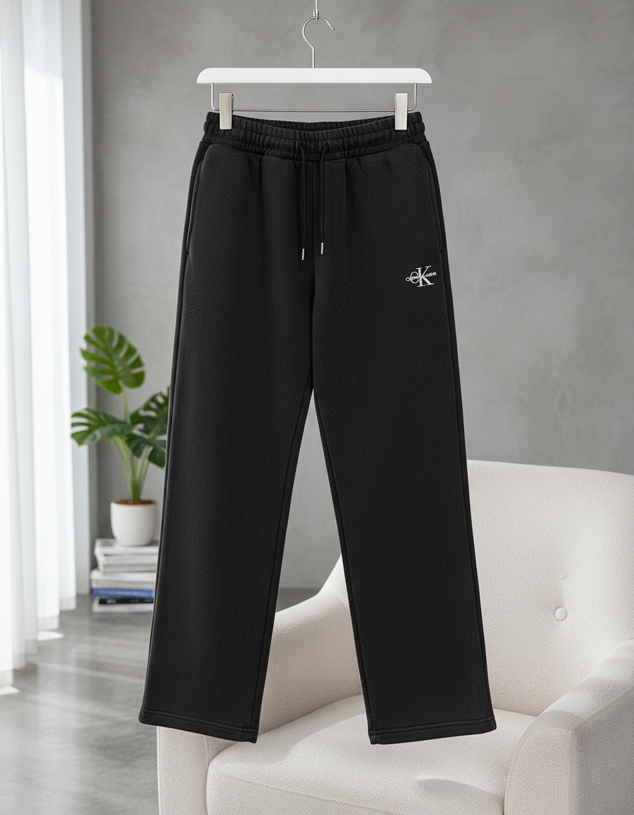 Calvin Klein Men’s Black Cotton Casual Sweatpants
