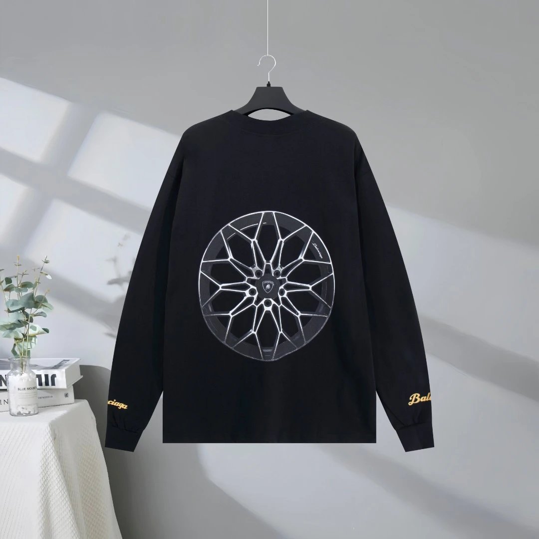 Balenciaga Lamborghini Print Hoodie Men Luxury