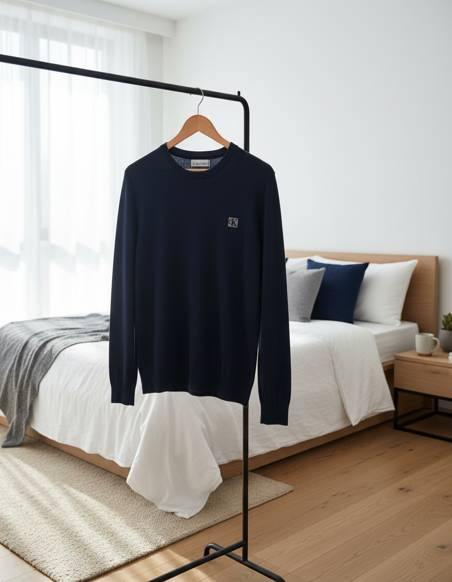 Calvin Klein Men’s Classic Logo Hoodie Navy