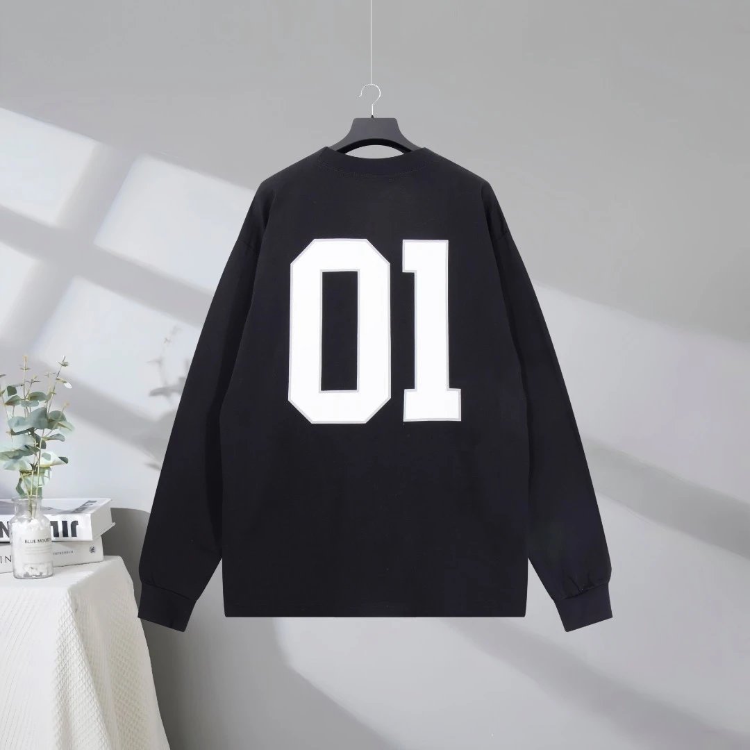 Balenciaga 01 Black Unisex Oversized Hoodie Sweatshirt