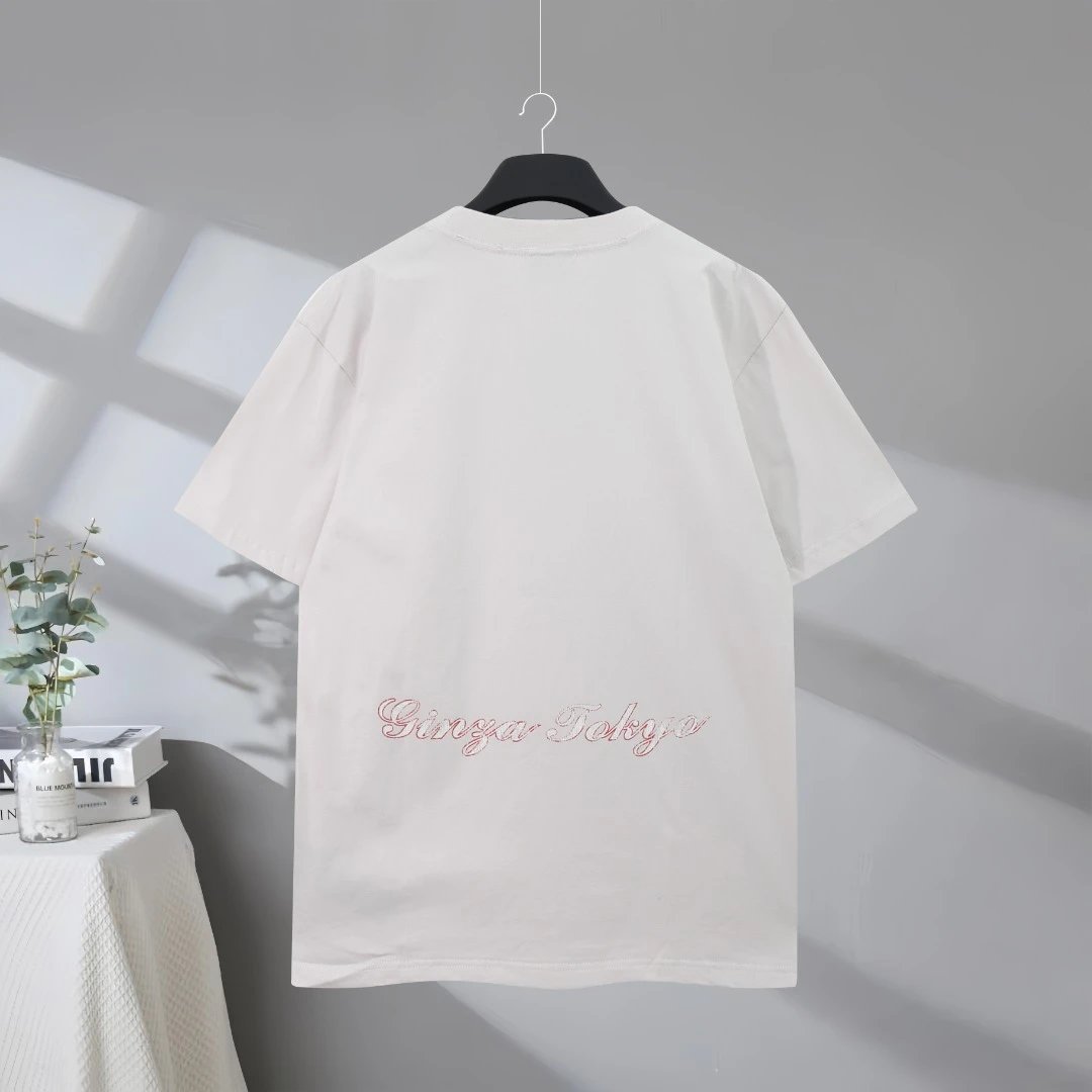 Balenciaga T-Shirt featuring a vibrant city tower print, premium cotton fabric, relaxed fit, and minimalist design perfect for modern streetwear and casual fashion.