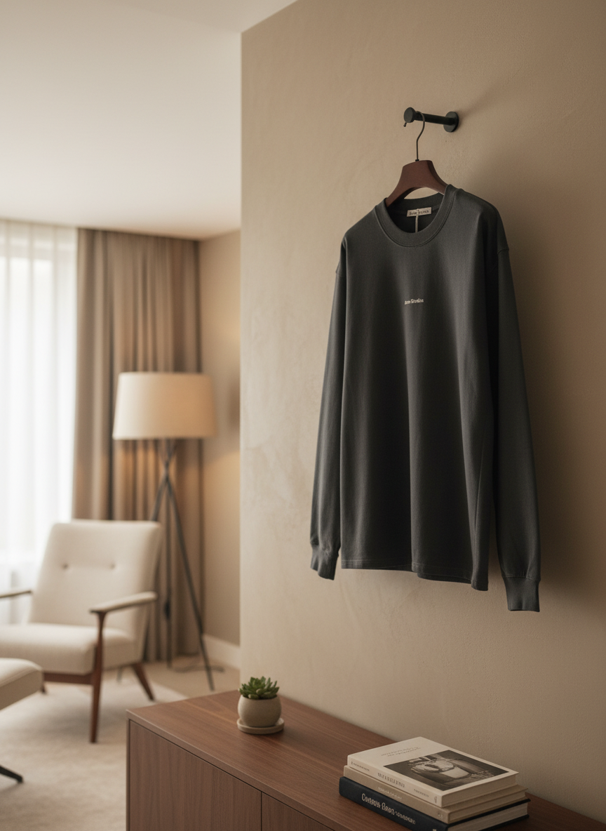 Acne Studios Unisex Cotton Relaxed Fit Hoodie