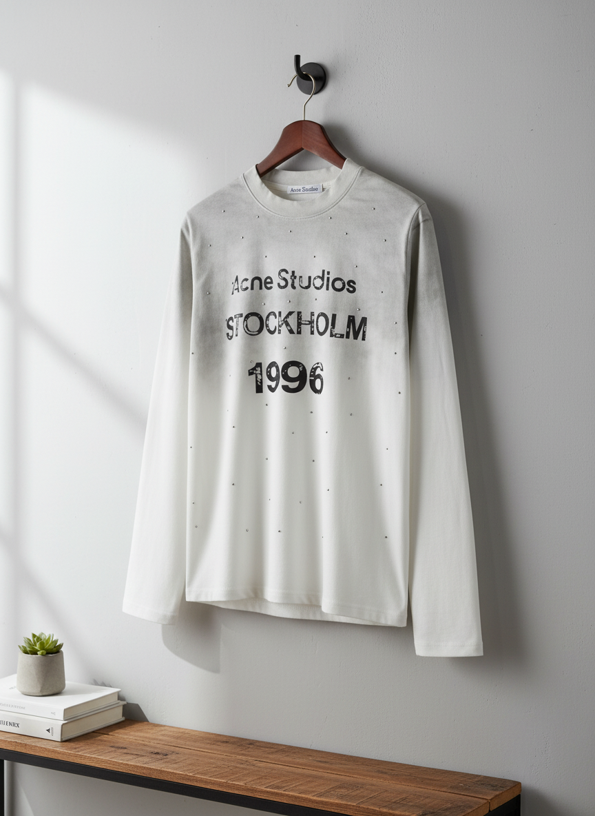 Acne Studios Gradient Stockholm 1996 Print Hoodie