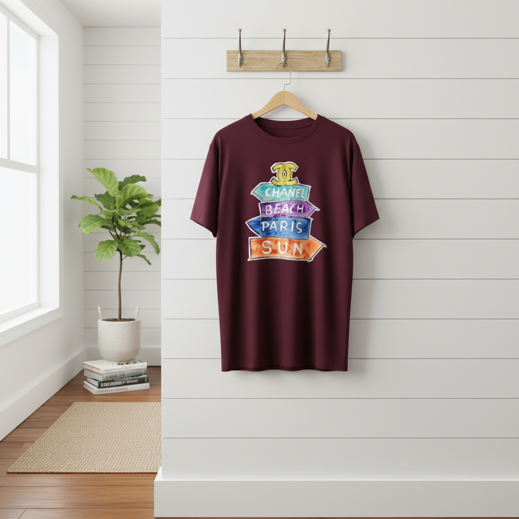 CHANEL Beach Paris Sun Graphic Cotton T-Shirt