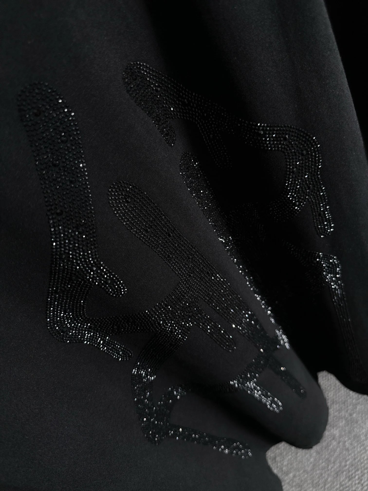 Balenciaga Black Cotton Logo Minimalist T-Shirt