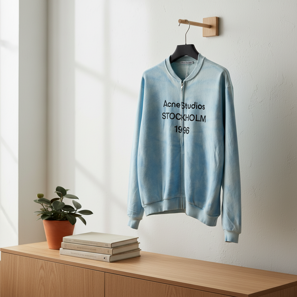 Acne Studios Stockholm 1996 Light Blue Zip Jacket