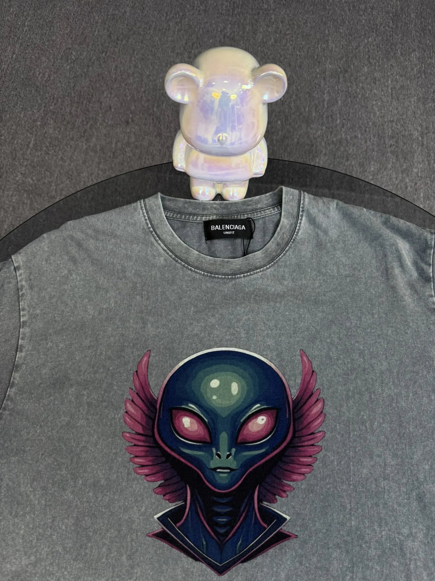 Balenciaga Alien Graphic Cotton Streetwear T-Shirts