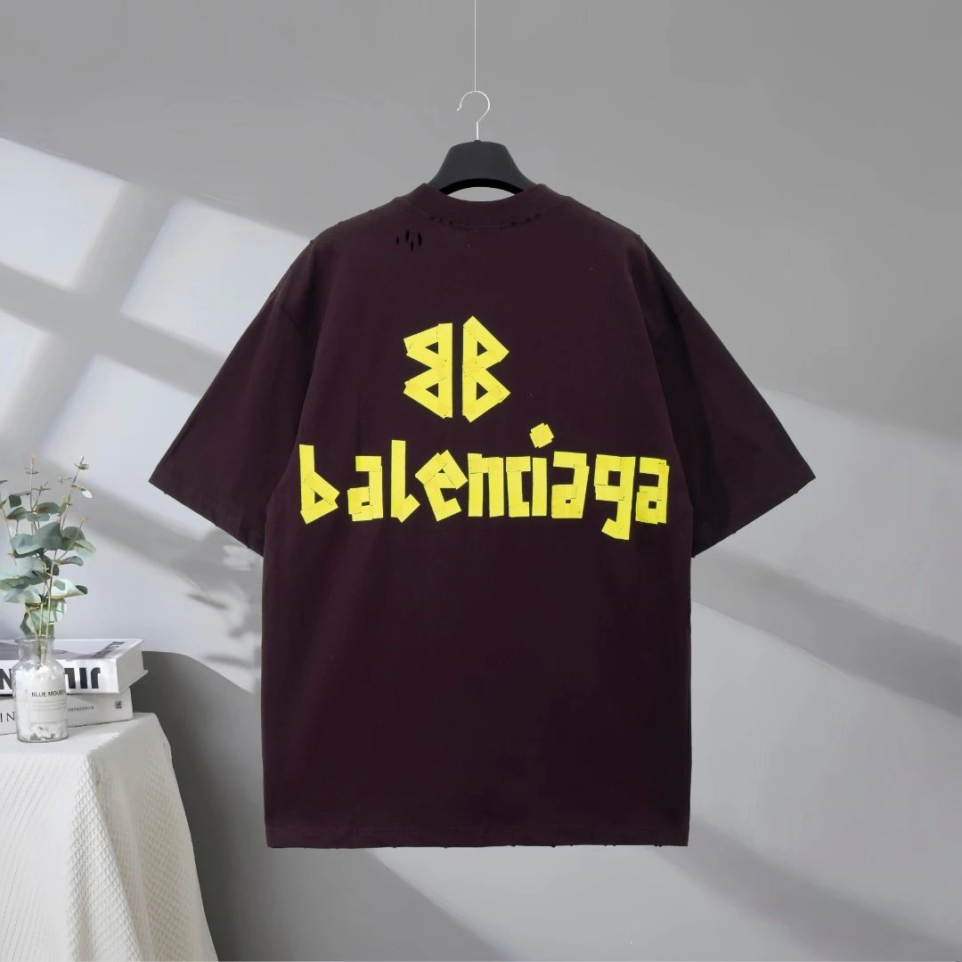 Balenciaga T-Shirt, oversized streetwear design with bold logo print, premium cotton fabric, casual and trendy short sleeve tee for men and women, perfect for modern fashion outfits.