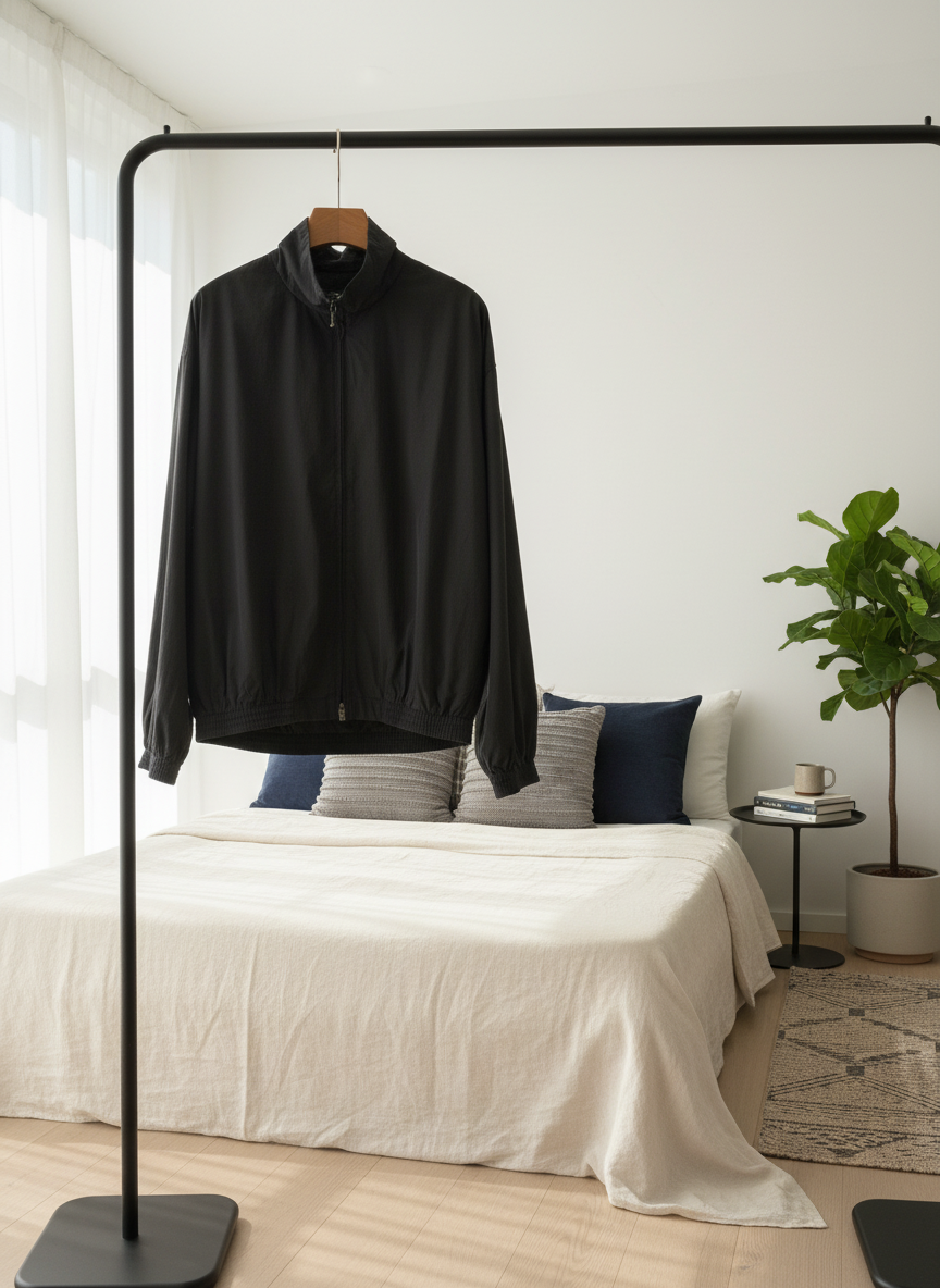 Acne Studios Black Lightweight High Neck Jacket